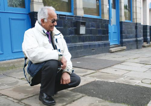 Dugald Gonsal out inspecting the state of Camden’s streets