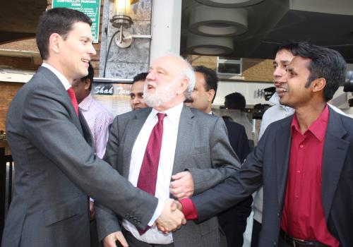 David Miliband, Frank Dobson and Nash Ali