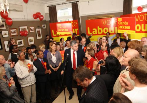 Gordon Brown at the North London Tavern in Kilburn