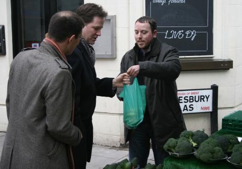 Nick Clegg and Ed Fordham