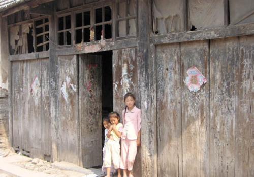 Girls living at an orphanage in Huaibei, a city in the Northern Anhui pro