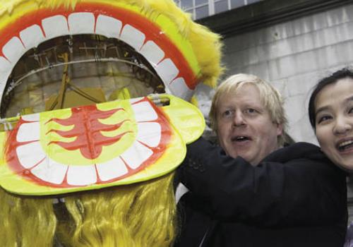 Boris Johnson in Chinatown this week