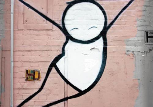 Stik’s graffiti portrayal of pole dancing 