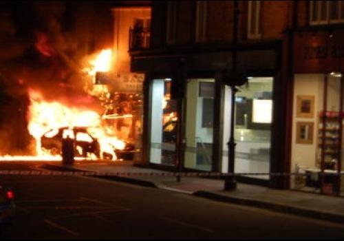 Fire in Heath Street, Hampstead