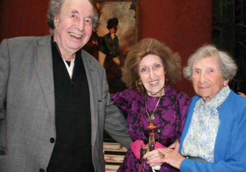 Violinist Ida Haendel (centre) with Hetty Bower and Ernst Hecht