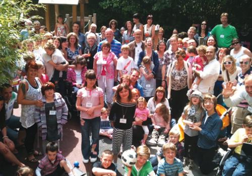 Members of the 22 families who attended the event at the Konstam Centre