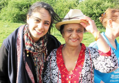 Pavan Amara with Neelam Wadehra on Hampstead Heath