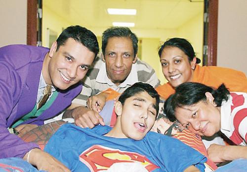 Arvind Jain with dad Ashok, mum Mridula, brother Nitin and sister Shusma