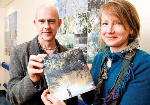 Matilda Moreton unveils her Hampstead Heath tiles with Professor Stephen Dixon 