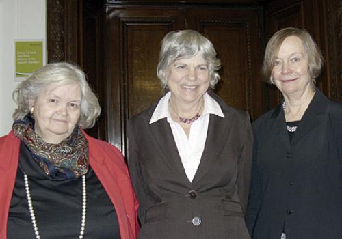 Frances Davidson,  Cllr Janet Burgess and Virgina Low