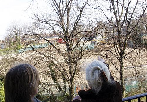 Scene after the bulldozers moved onto the former National Children’s Home site