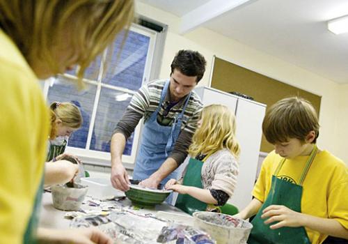 Highbury Arts volunteers at work