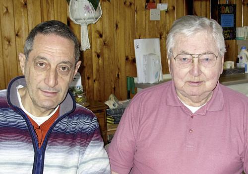 Len Penny, left, with Stephen Moorby