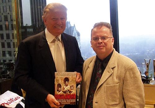 Historian Tim Newark with Donald Trump