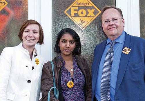 Bridget Fox, Farhana Hoque and Lord Rennard. Photo by Brent A. Martin