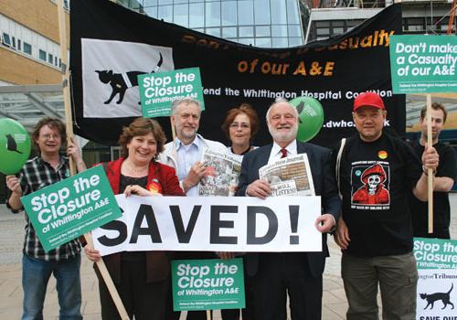 Emily Thornberry, Jeremy Corbyn and Frank Dobson celebrate with Shirley Franklin