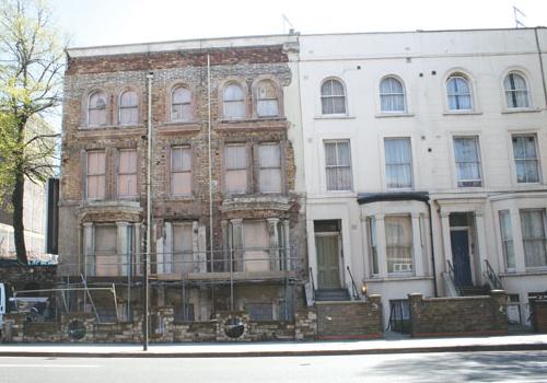 The house on Isledon Road that police raided