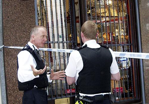 Scene after the raid in Clerkenwell