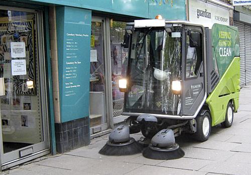 One of the Precinct cleaning machines