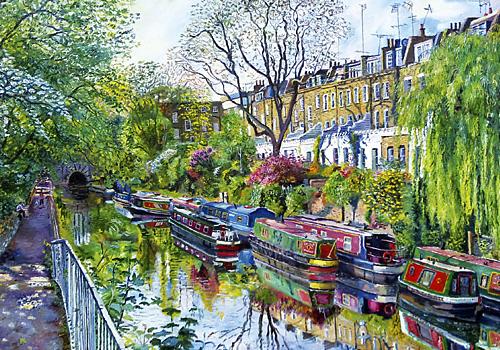 Ms Scott-Miller’s painting of Regent’s Canal