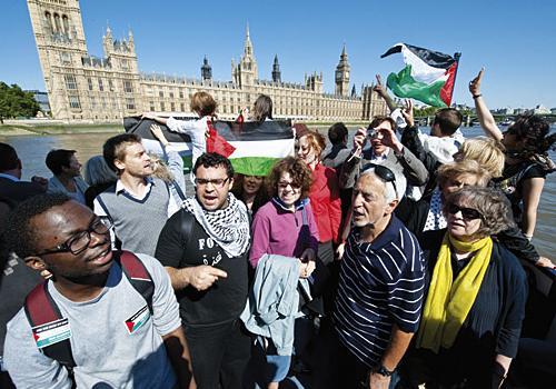 Protesters take to the water