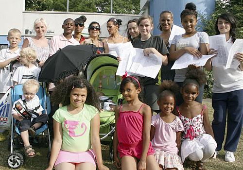 Parents and children at the youth club. ‘The Rosebowl kept the kids straight’