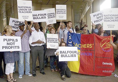 St Aloysius’ teachers inside Balfour Beatty HQ