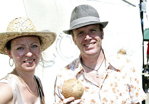 Festival organisers Becky Franklyn-Thompson and Nigel Woodford 