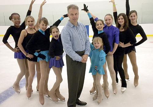 Councillor Paul Convery at the Sobell rink