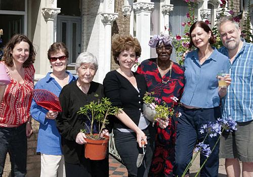 Finsbury Park gardeners. Some have dug up concrete to plant flowers