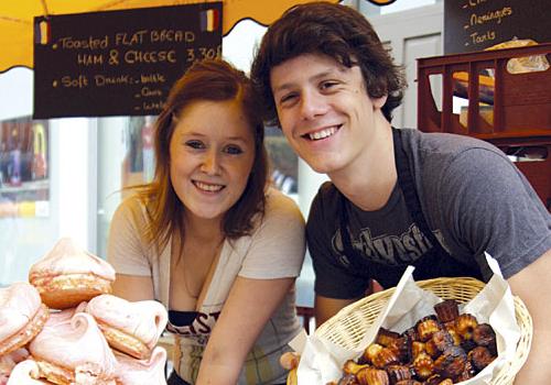 Quentin Wind and Oceane Thommerel, from Comptoir Gourmand in Whitecross Street