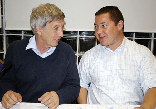 Professor Richard Wilkinson (left) and councillor Andy Hull