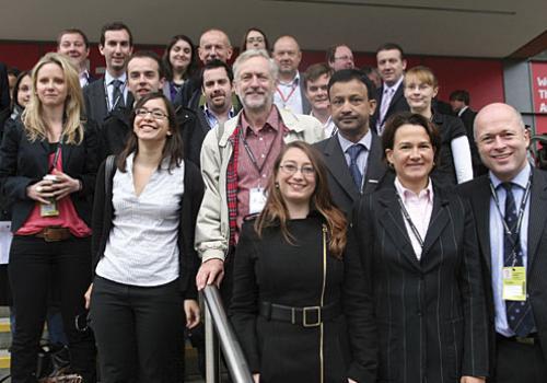 Stepping out: Labour members in Manchester