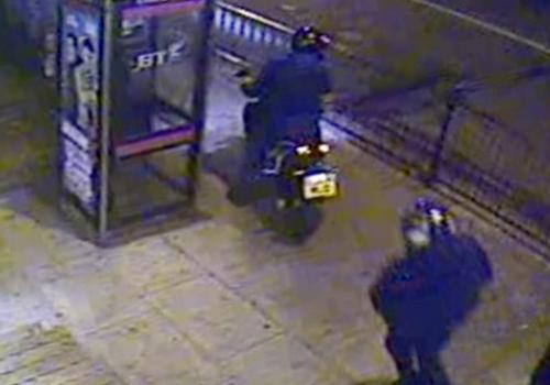 CCTV image of the crime scene on March 22 2009