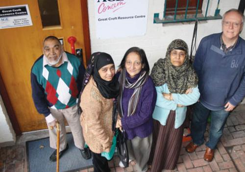 Carers all: Abdul Bashir, Rohima Begum, Shoba Das, Amina Begum and Stuart Sweene