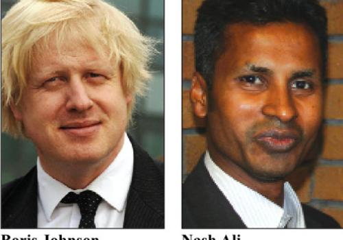 Boris Johnson and Nash Ali