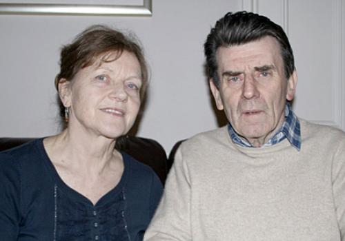 Margaret Clinton with her husband John, who suffers from Alzheimer’s disease