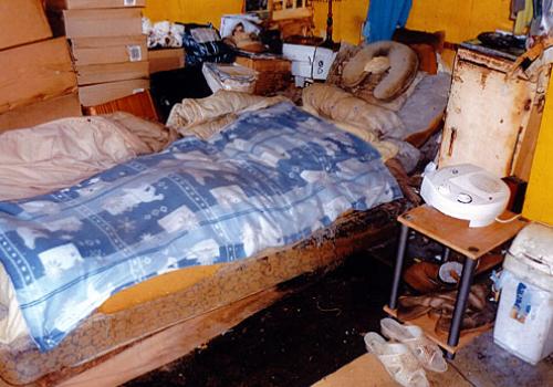 The interior of the pensioner’s Hampstead bedsit