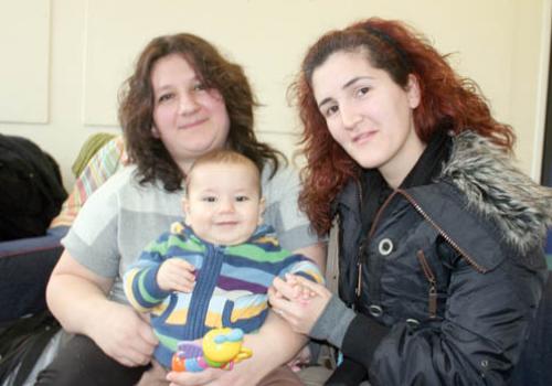 Mirela Sestanovic with little Noah and Tania Ghanem