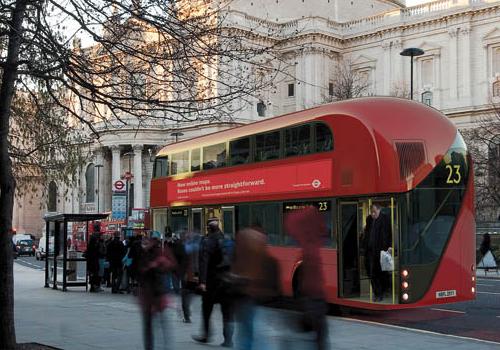 Image of how the new eco-friendly Routemaster buses will look