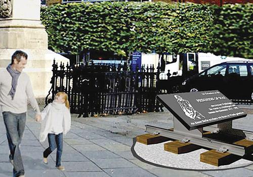 Artist’s impression of the proposed war memorial