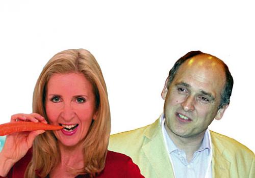 Gillian McKeith and Piers Wauchope