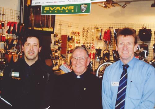 Dave Cheek, Evans Cycles, Reverend Dunne and Grant McCahon KTSC