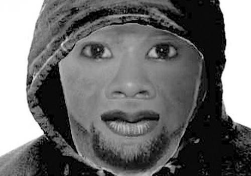 The efit image of the suspect that has been released by police