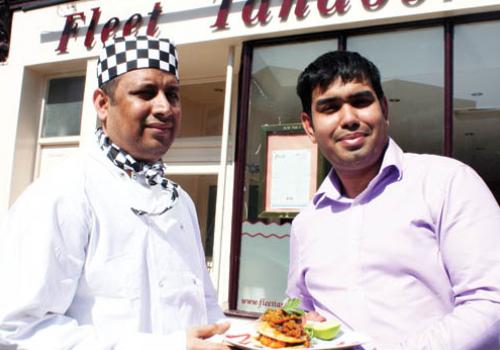 Abdul Rob and Mahbub Khan at the Fleet Tandoori restaurant in South End Green