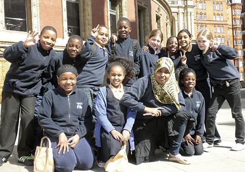 Eleanor Palmer pupils outside the Albert Hall