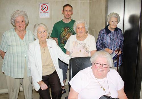 Ingestre Court residents including Hilda Harvey, Jean Brockhurst, Margaret Baile