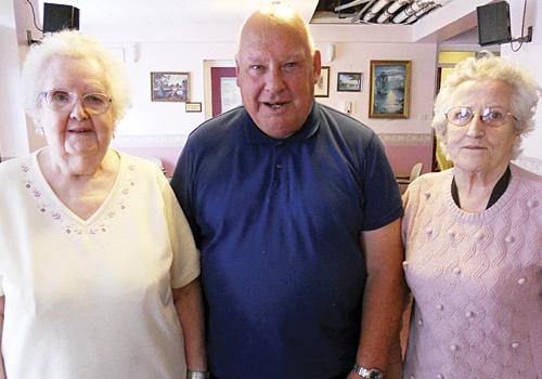 Ernestine Lasalle, Tom McDonald and Bridget Quirke in Vivian Court