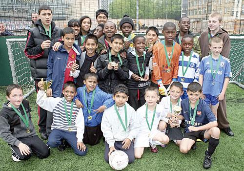 Young players from Regent’s Park estate