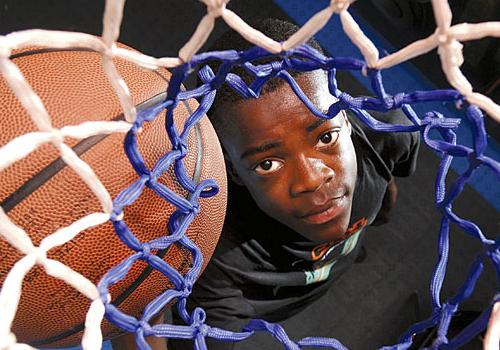 Jason Wanzula on the basketball court